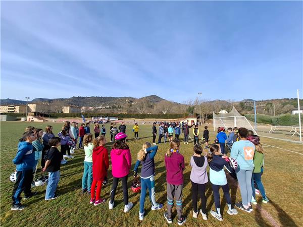 Jornada con escolares en Graus previa al Campeonato de España de Duatlón M.D.